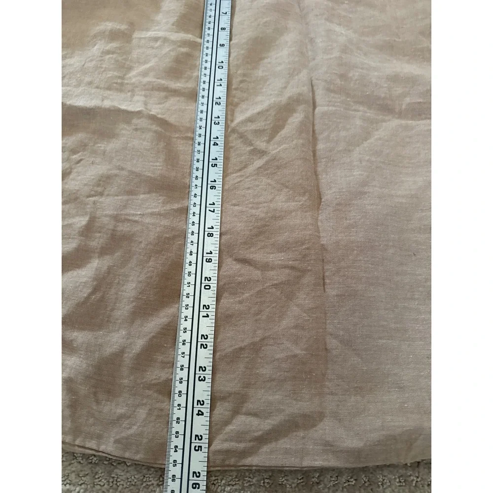 Pottery Barn Belgian Linen King Lounger Sham Set Bronze 26x36 1380366